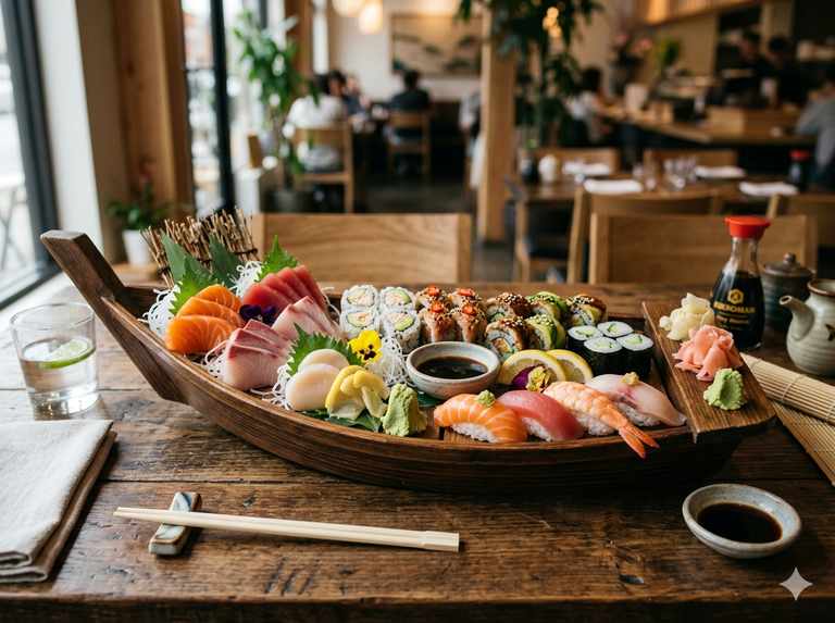 Modelo de cardápio para Comida Japonesa